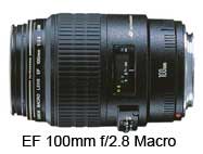 Canon EF 100mm f/2.8 macro lens