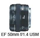 Canon EF 50mm f/1.4 USM lens